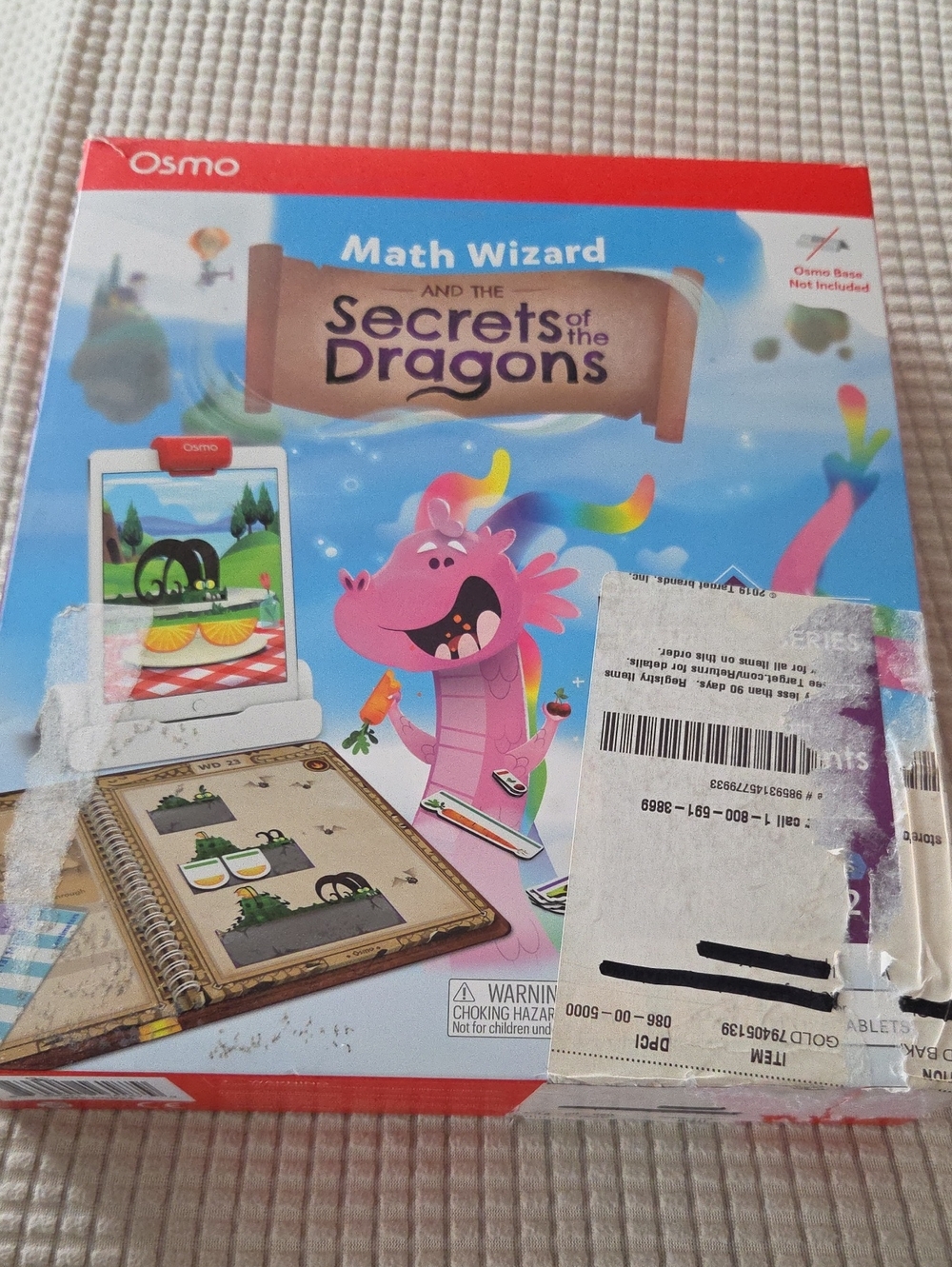 Osmo Math Wizard & The Secrets of the Dragons Game - Blue/Pink